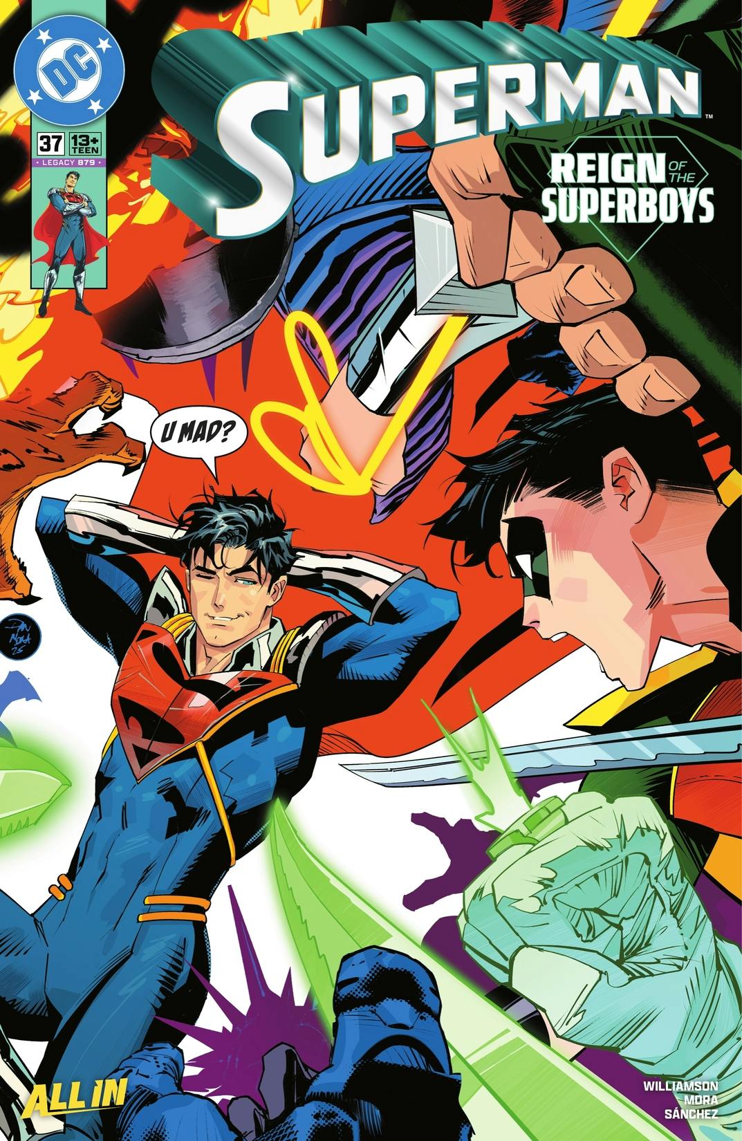 SUPERMAN #37 CVR A DAN MORA (THE REIGN OF THE SUPERBOYS)