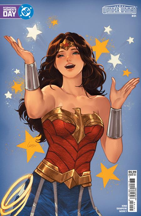 WONDER WOMAN #31 CVR E LESLEY LEIRIX LI INTERNATIONAL WOMEN’S DAY CARD STOCK VAR