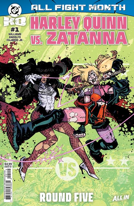 DC K.O. HARLEY QUINN VS ZATANNA #1 (ONE SHOT) Second Printing Cvr A Jorge Corona