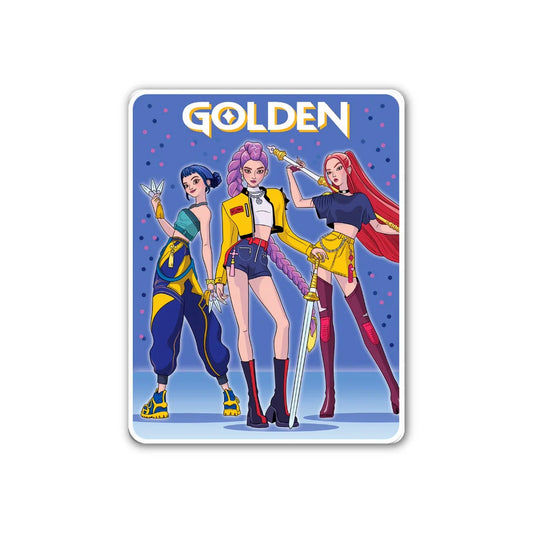 Die Cut Sticker: K-Pop Golden