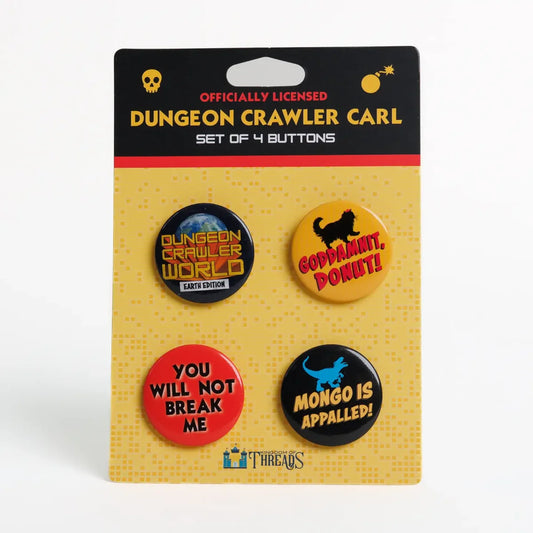 Dungeon Crawler Carl Button Pin Set | Dungeon Crawler Carl