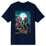 Batman Red Hood and Deathstroke Battle Men's Black T-shirt Small